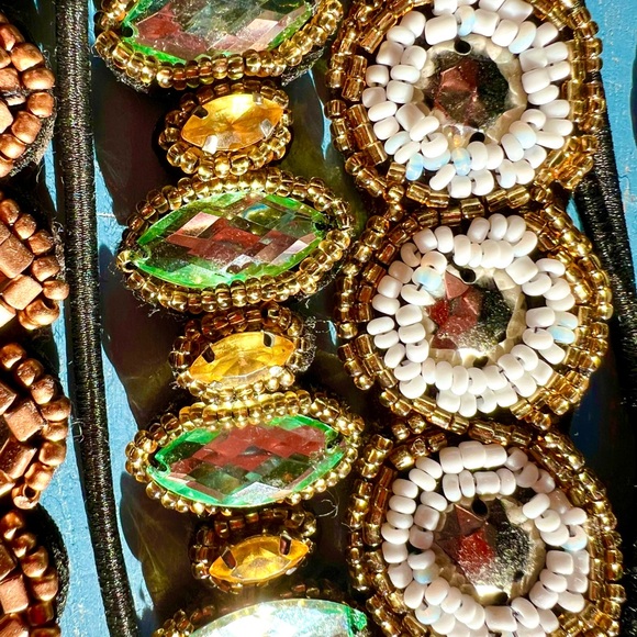 Beaded Headband Lot of 6 Bohemian Art Hair Accessory - Picture 5 of 5